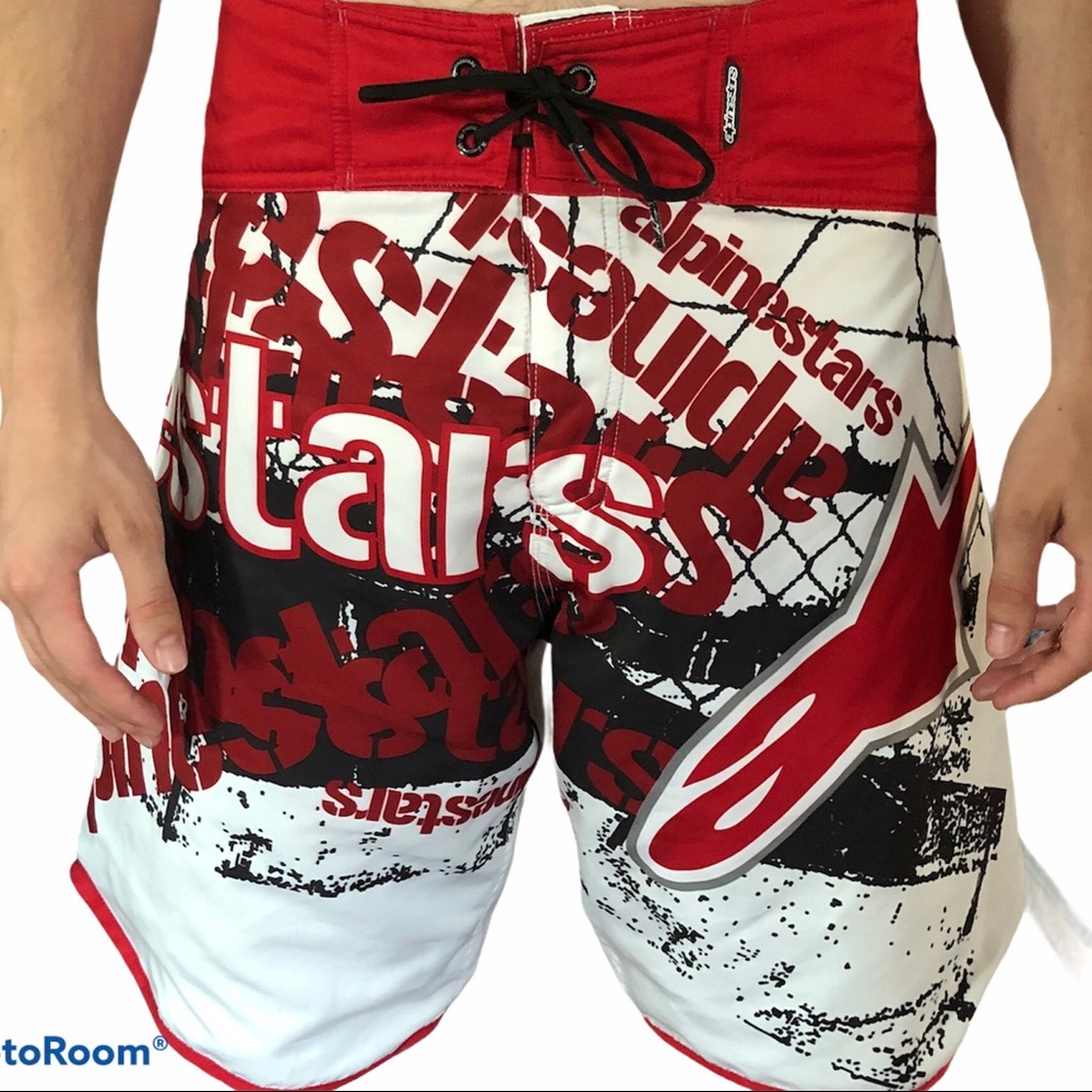 Alpine Stars Swim Board Shorts, Size 30